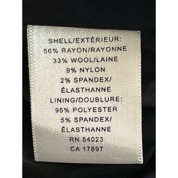 Banana Republic Plaid Wool Blend Pleated Skirt Gray Pink Check Women’s Size 0 - Picture 4 of 9